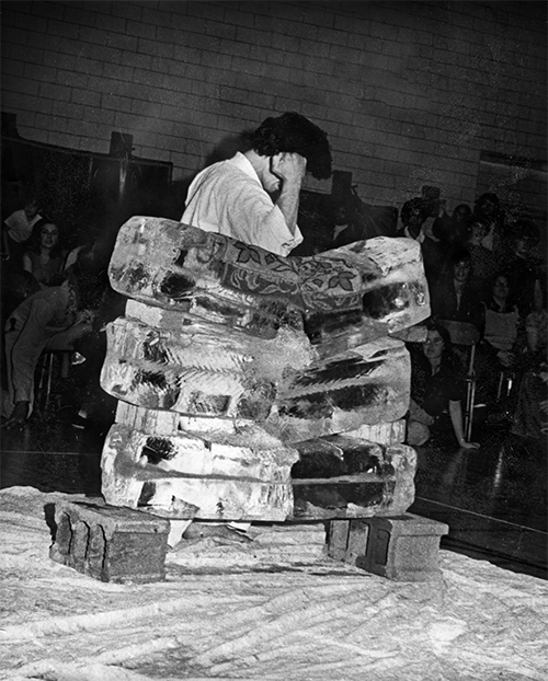 Sensei Takahashi Breaks Blocks of Ice